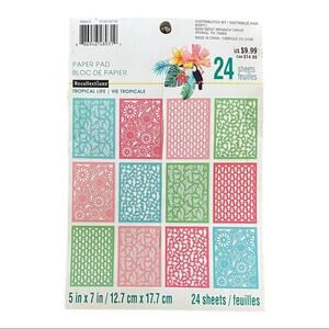 Recollections Tropical Life 24 Sheets Dye Cut Sheets